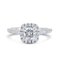 Cushion Halo engagement ring - Platinum | From £1,530