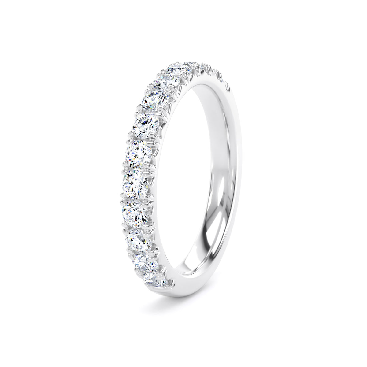Ladies Dia Set Wedding Band - Platinum | From £700
