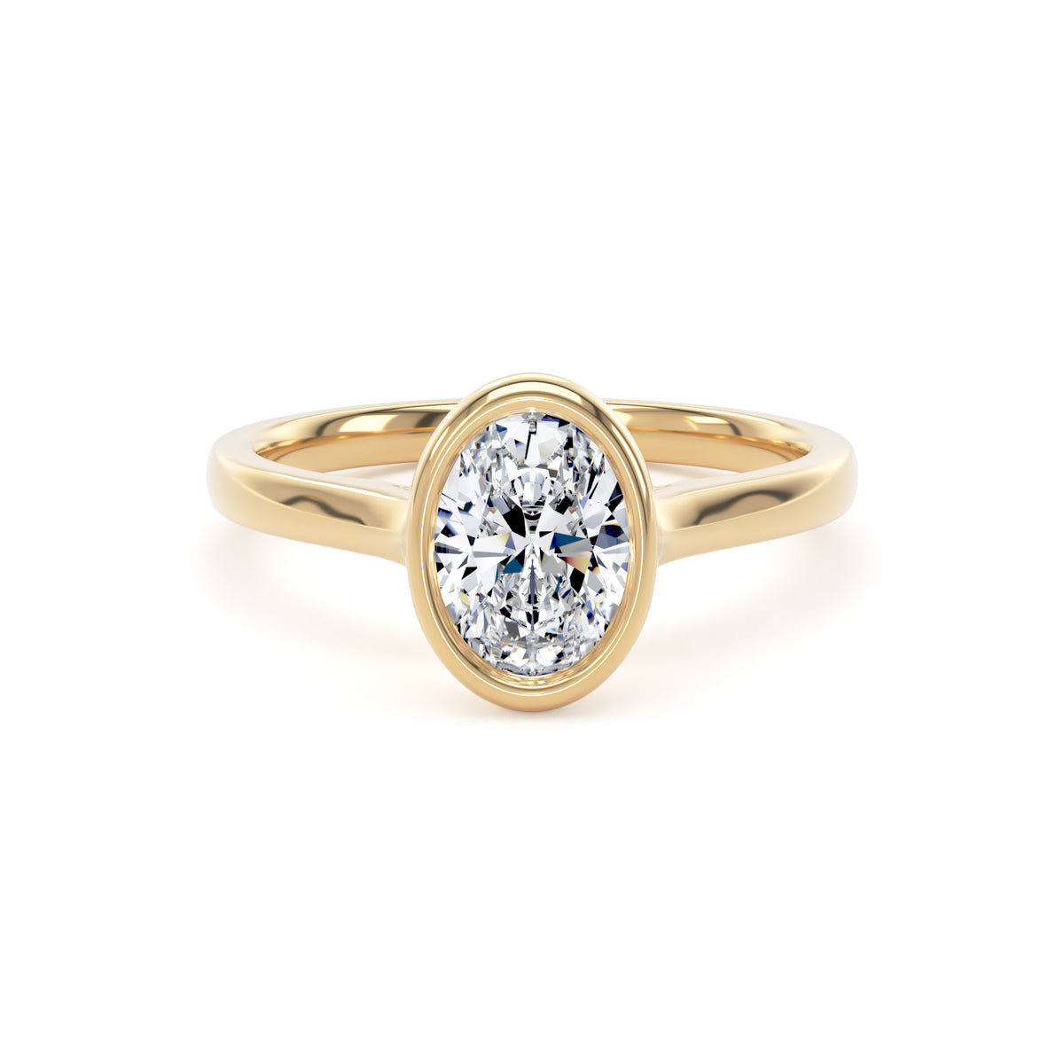 Oval engagement ring - 18ct Yellow Gold | From £1,850