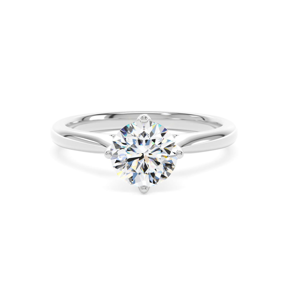 Round Brilliant engagement ring - Platinum | From £1,550