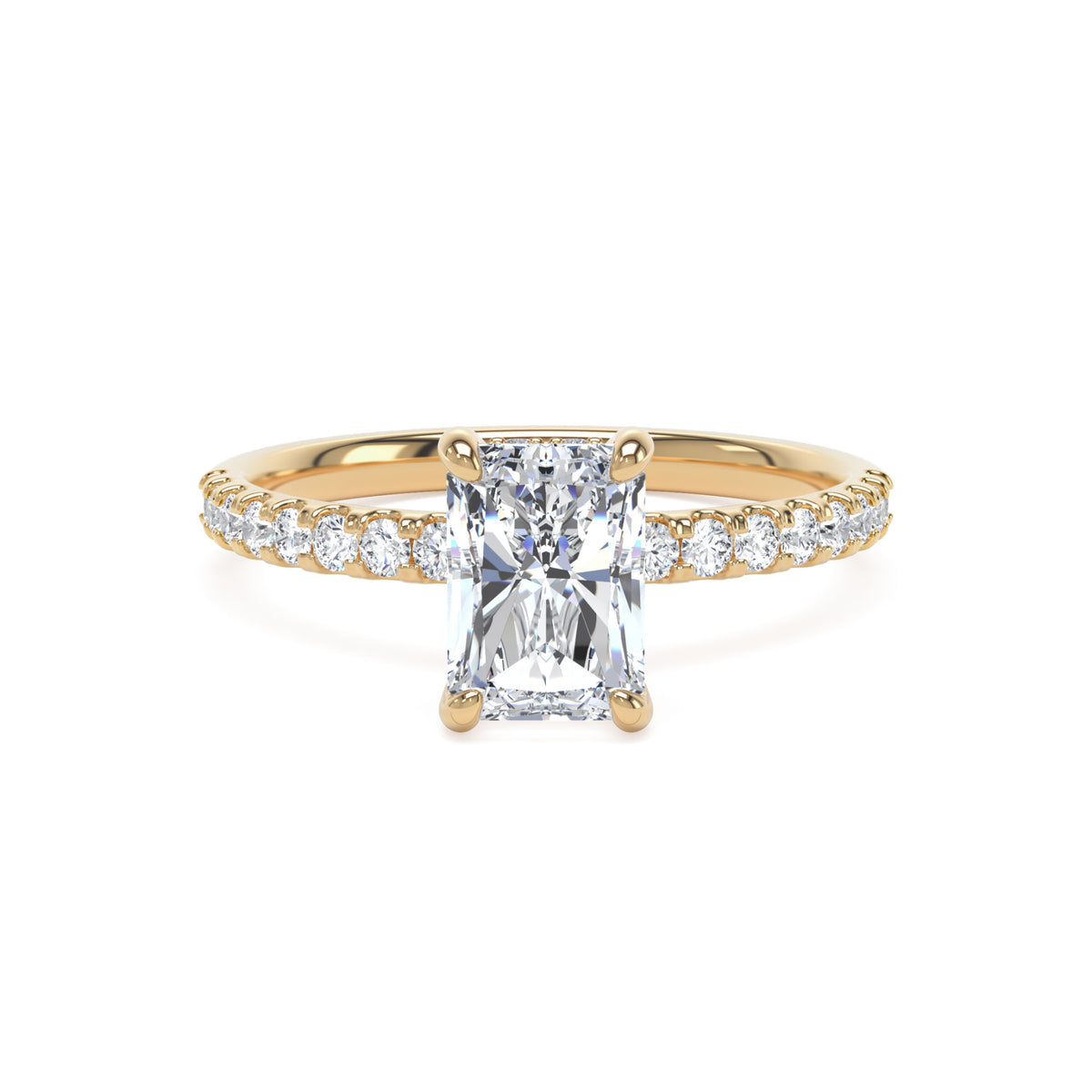 Radiant engagement ring - 18ct Yellow Gold | From £1,850