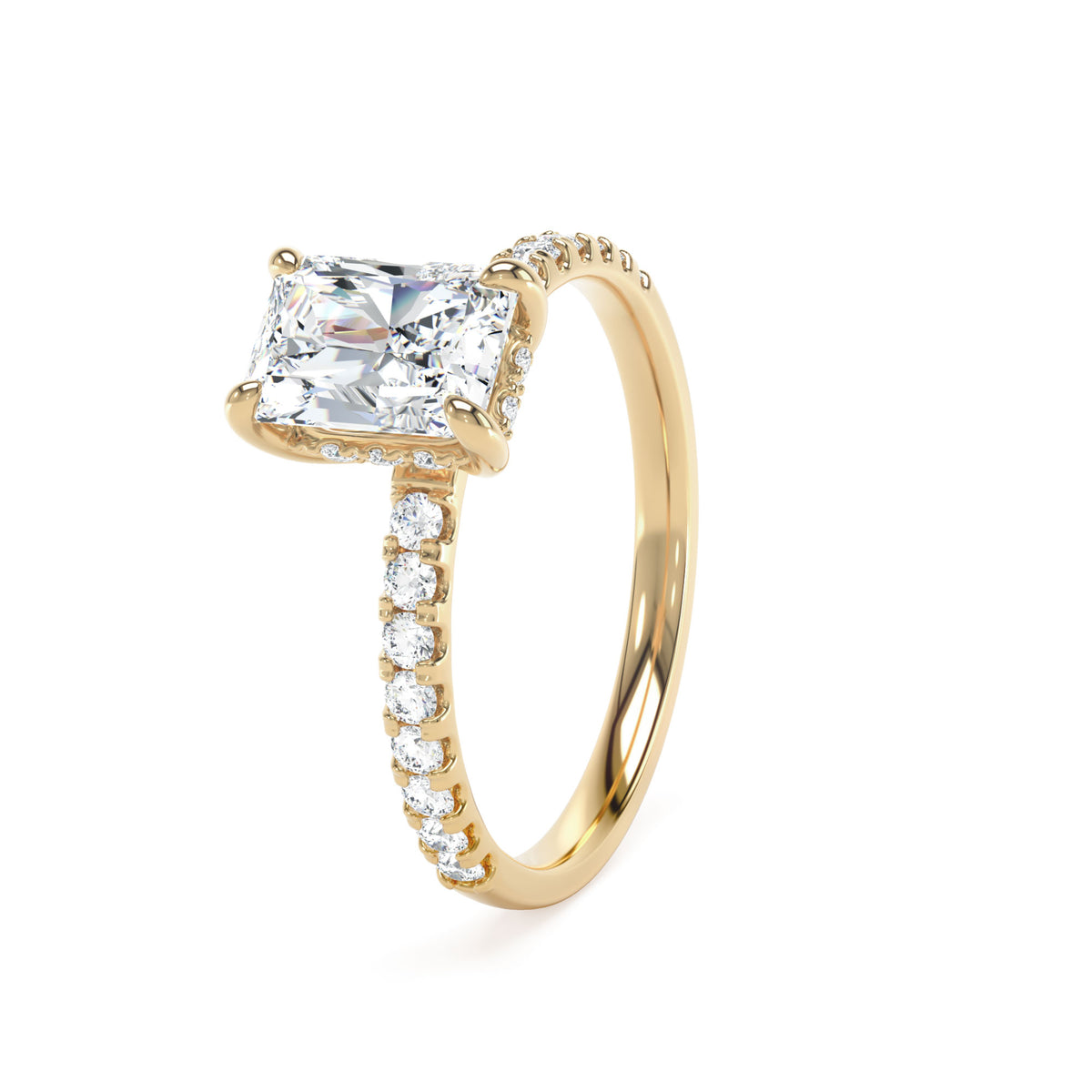 Radiant engagement ring - 18ct Yellow Gold | From £1,850